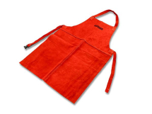 RED LEATHER APRON P3720